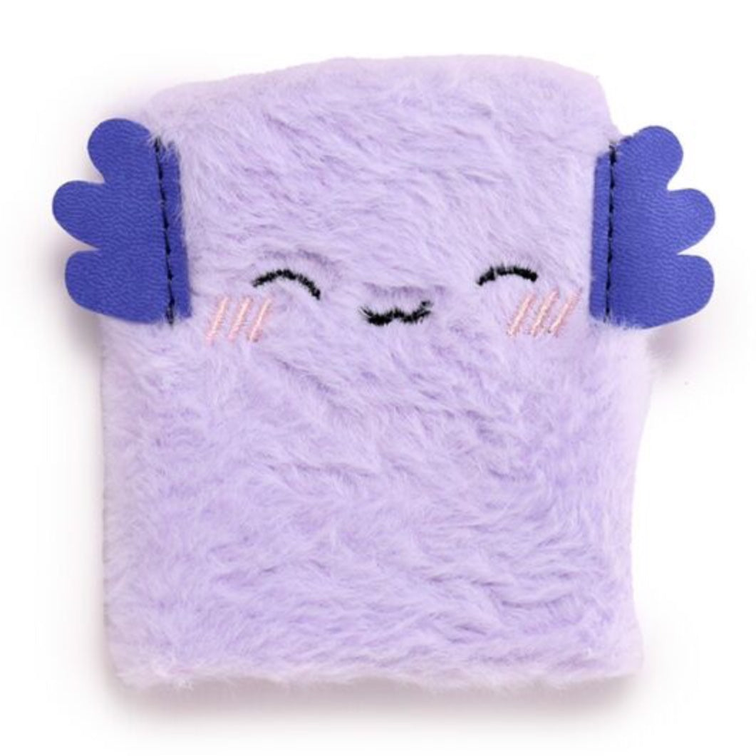 Adoramals Maddie the Axolotl Plush Notebook with Pouch & Mini Notebook