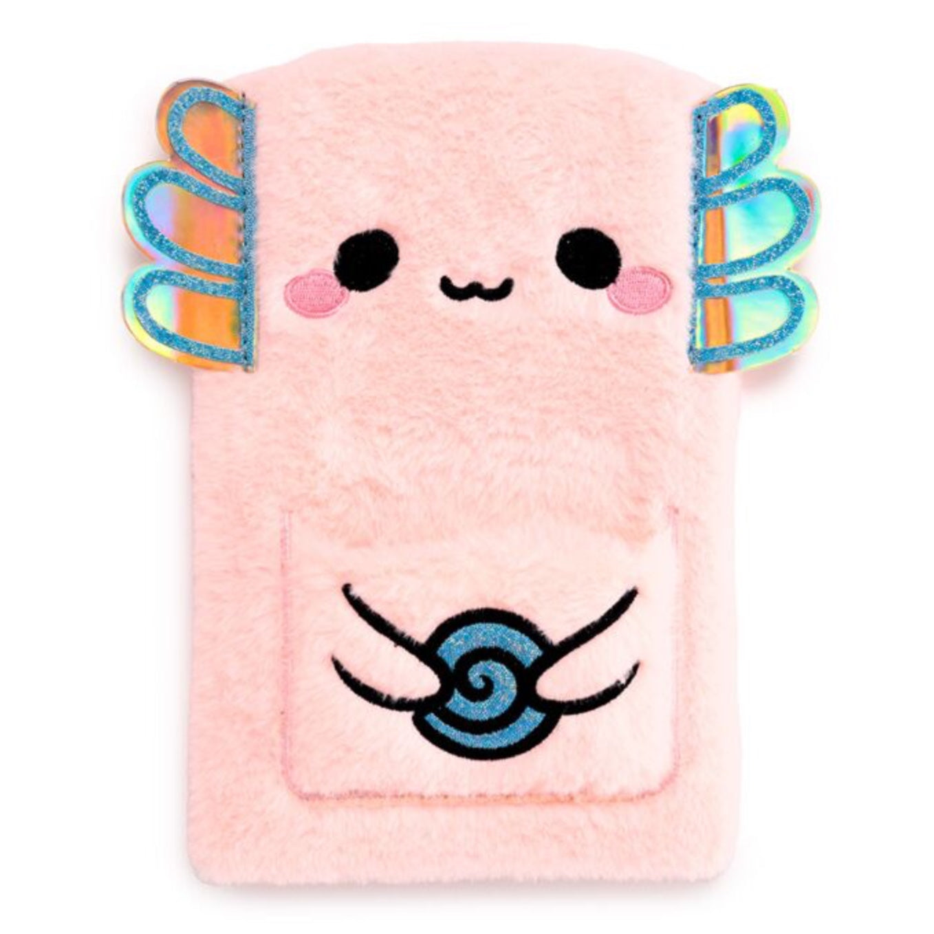 Adoramals Maddie the Axolotl Plush Notebook with Pouch & Mini Notebook