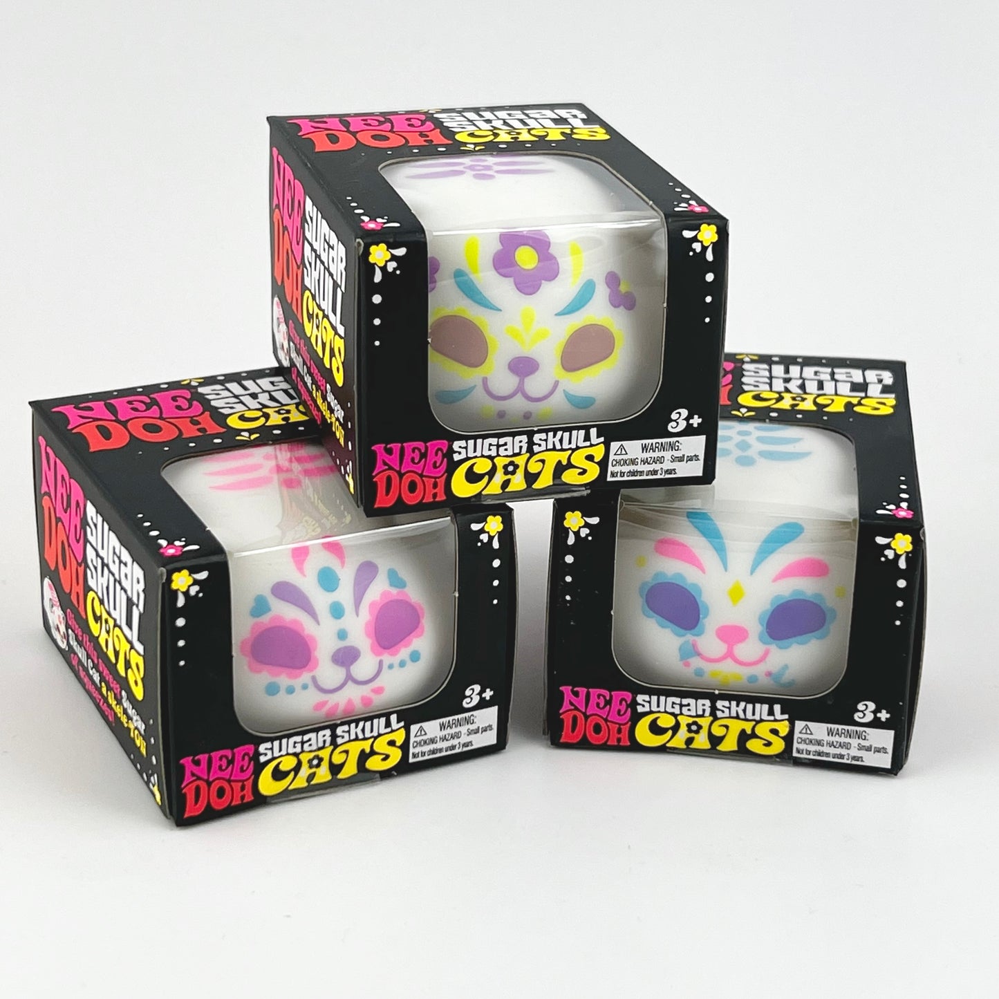 NeeDoh Sugar Skull Cats Sensory Fidget Toy