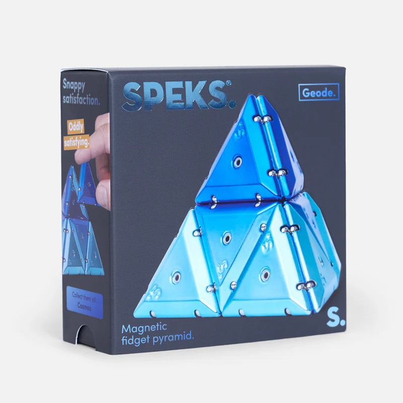 SPEKS Pyramid Chrome Geode Magnetic Fidget Toy