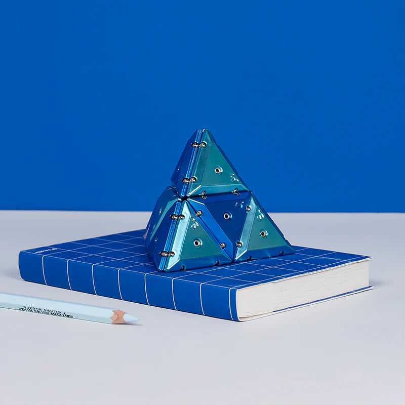 SPEKS Pyramid Chrome Geode Magnetic Fidget Toy