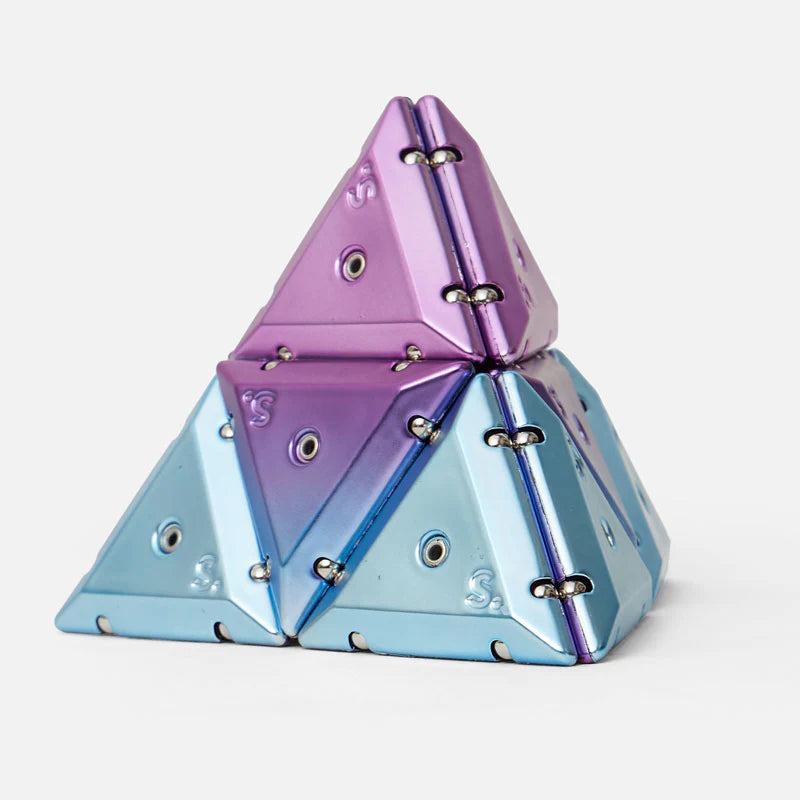 SPEKS Pyramid Chrome Geode Magnetic Fidget Toy