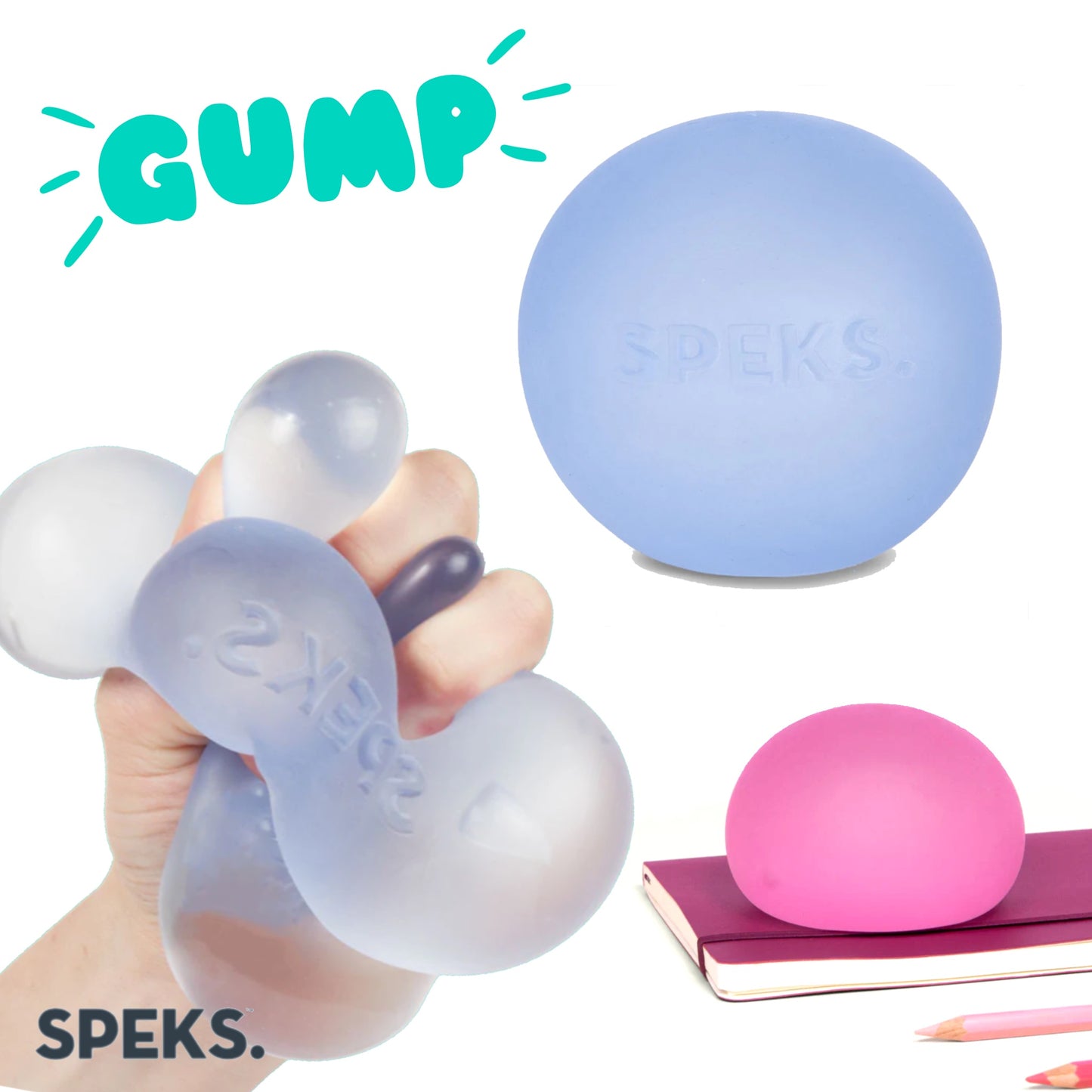 SPEKS Jumbo Gump - The Sugar Memory Gel Stress Ball Squishy Fidget Toy