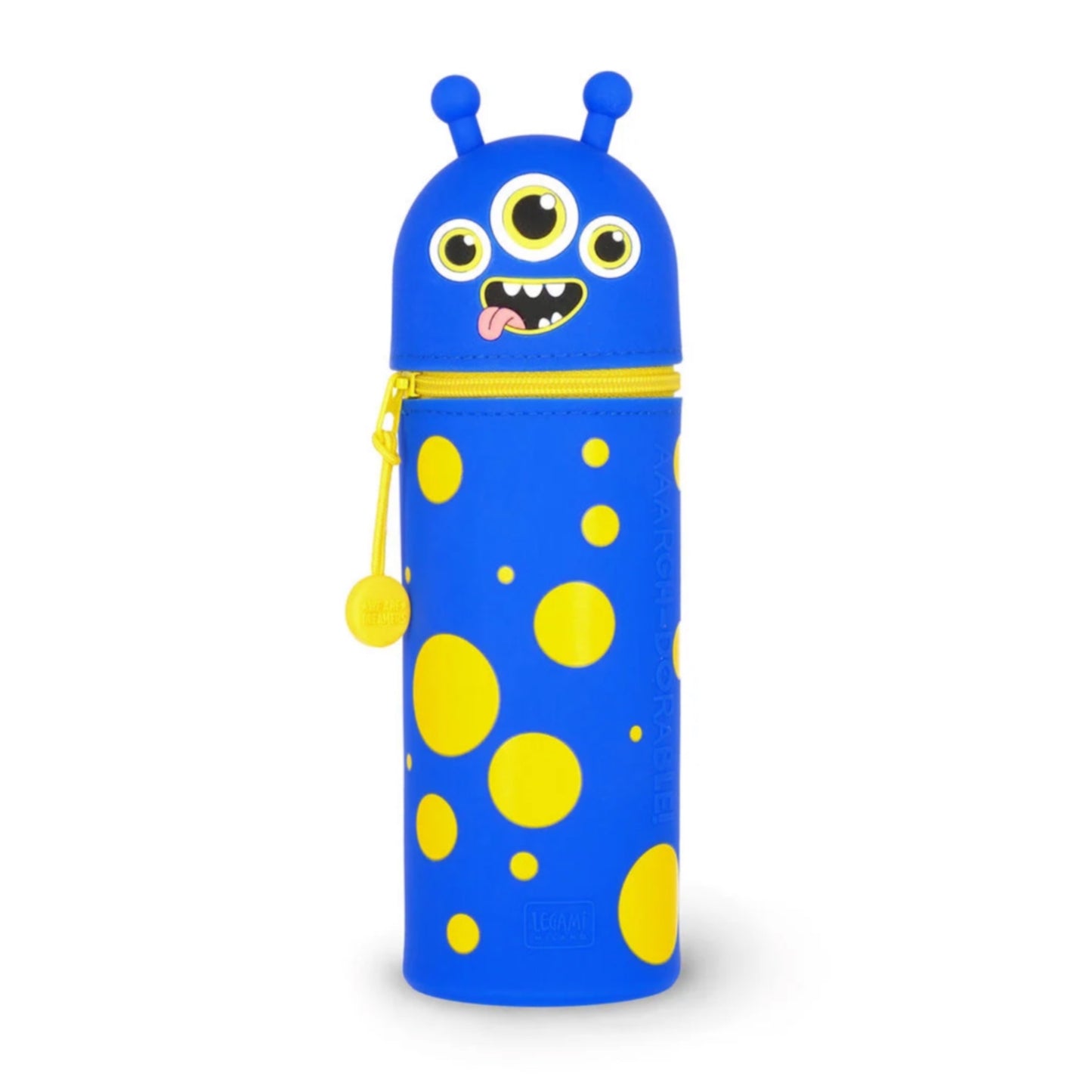 Legami Kawaii 2-in-1 Soft Silicone Pencil Case - Perfect for School and Office