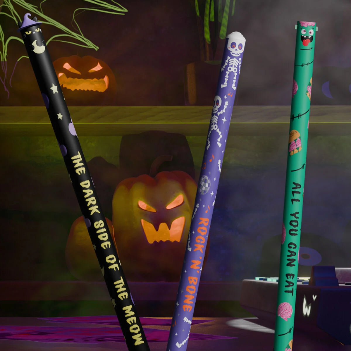 Legami Halloween The Boo Crew Set of 3 Erasable Gel Pens - Limited Edition