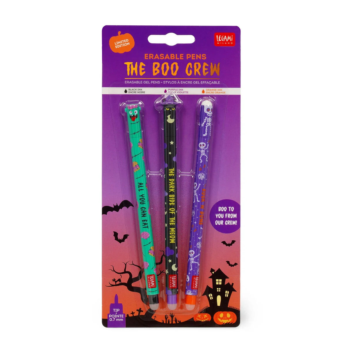 Legami The boo crew gel erasable pens