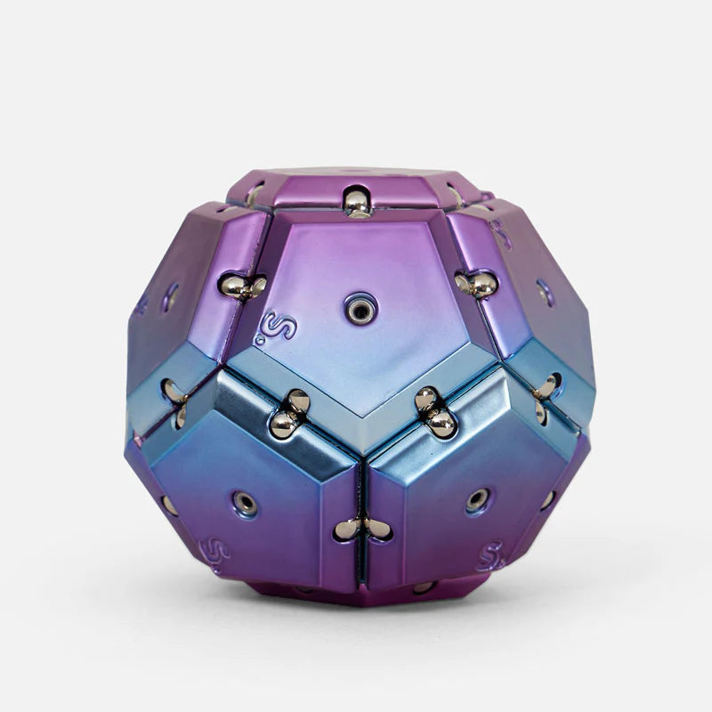 SPEKS Chrome Geode Magnetic Fidget Toy - Pyramid & Sphere