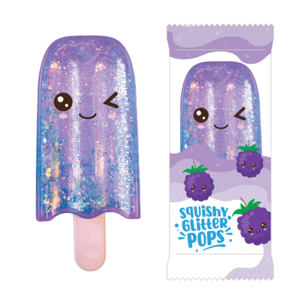 Squishy Glitter Pops Maltose Sugar Ice Lolly Toy