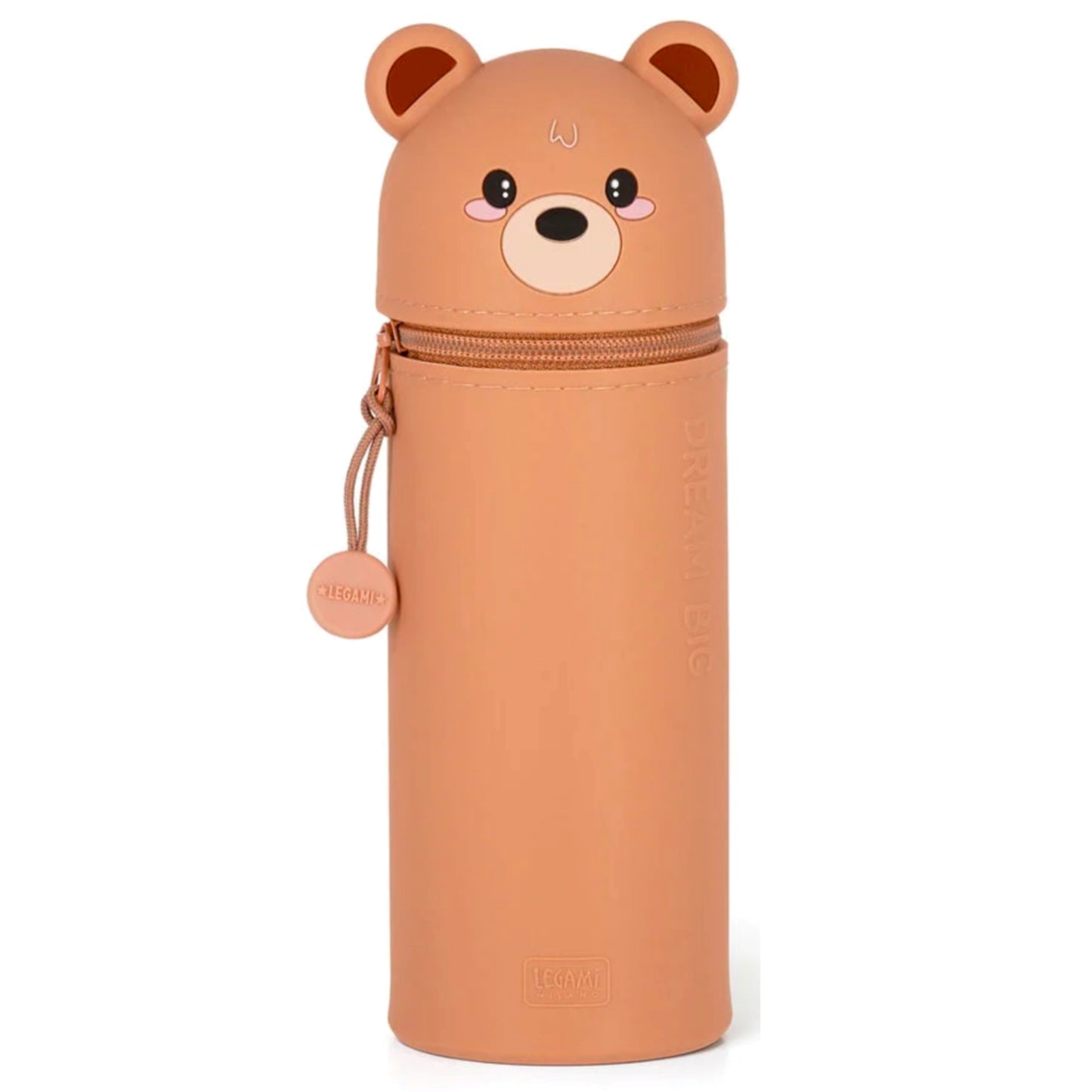 Legami Kawaii 2-in-1 Soft Silicone Pencil Case - Perfect for School and Office