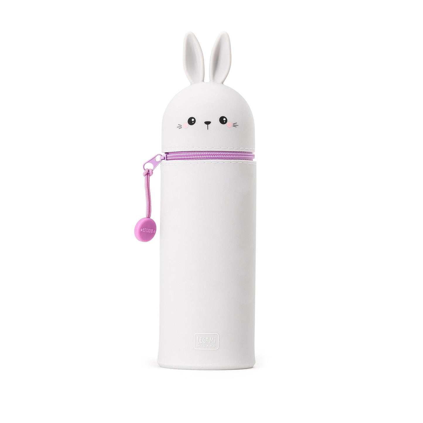 Legami Kawaii 2-in-1 Soft Silicone Pencil Case - Perfect for School and Office