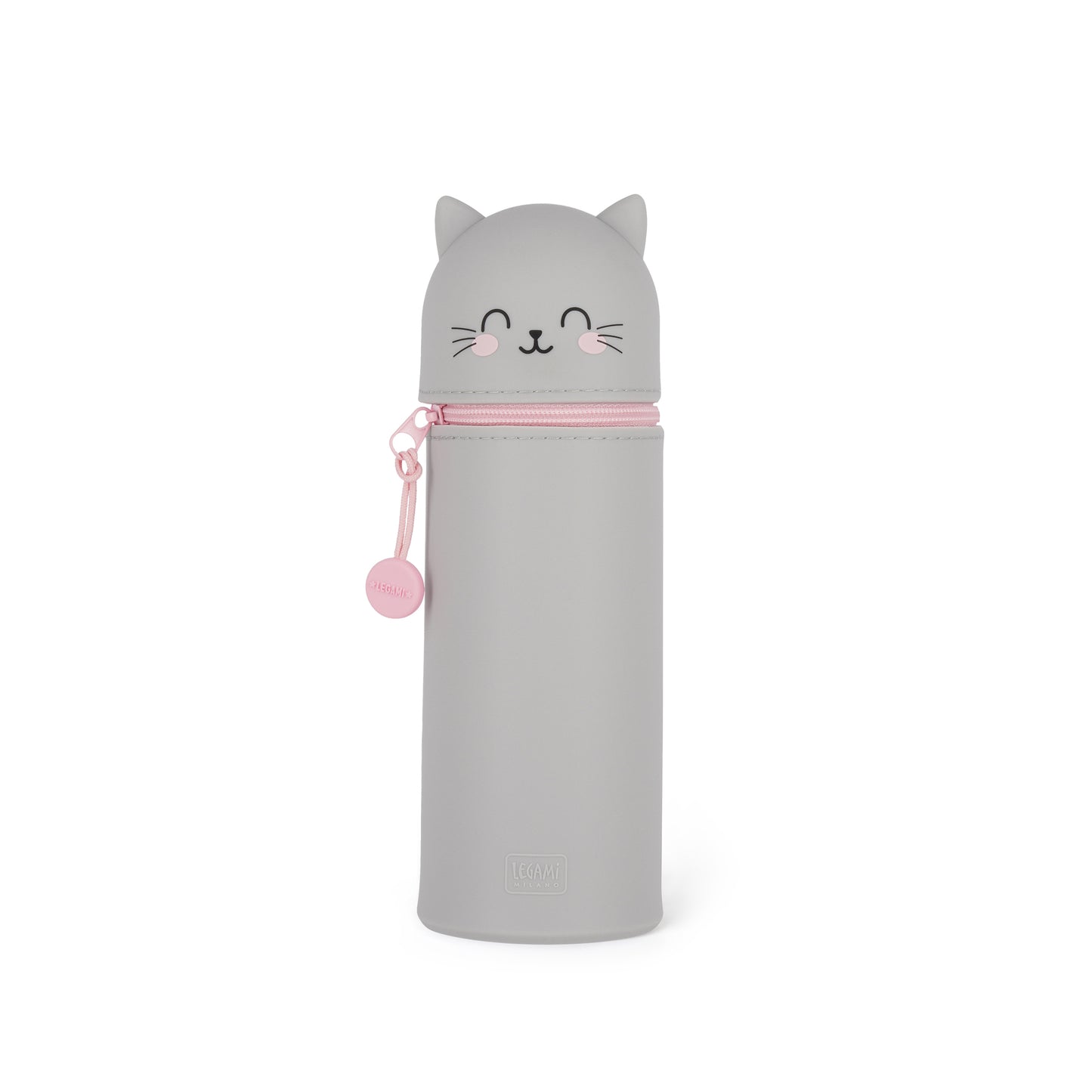 Legami Kawaii 2-in-1 Soft Silicone Pencil Case - Perfect for School and Office