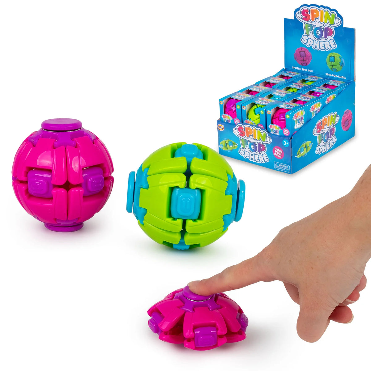 Spin Pop Sphere – Transforming Pop & Spin Fidget Toy
