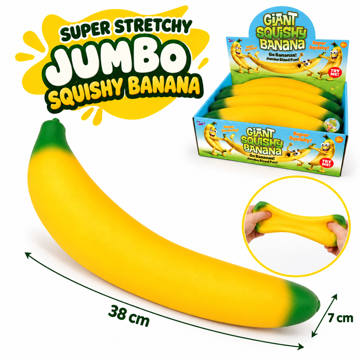 KTL Super Stretchy Jumbo Squishy Banana