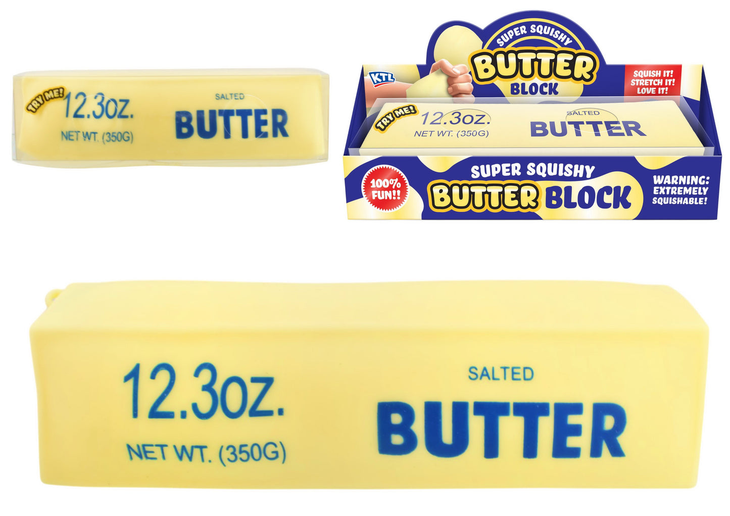 KTL Viral Jumbo Butter Squishy – 21cm Foam Filled Sensory Fidget Toy
