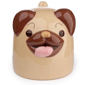 Ceramic Upside Down Mug - Animal Cute Mum Dad Gift For Him Her - Pug, Elephant, Dog, Monster (in Blue, Red, Orange, and Green), Cow, Panda, Polar Bear, Cat, Green Monster, Astronaut, Penguin,Tiger