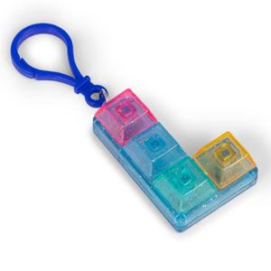Glitter Clicker Keyboard Keychain Key Chain Key Ring Keyring Sensory Fidget Toy For Stress Relief
