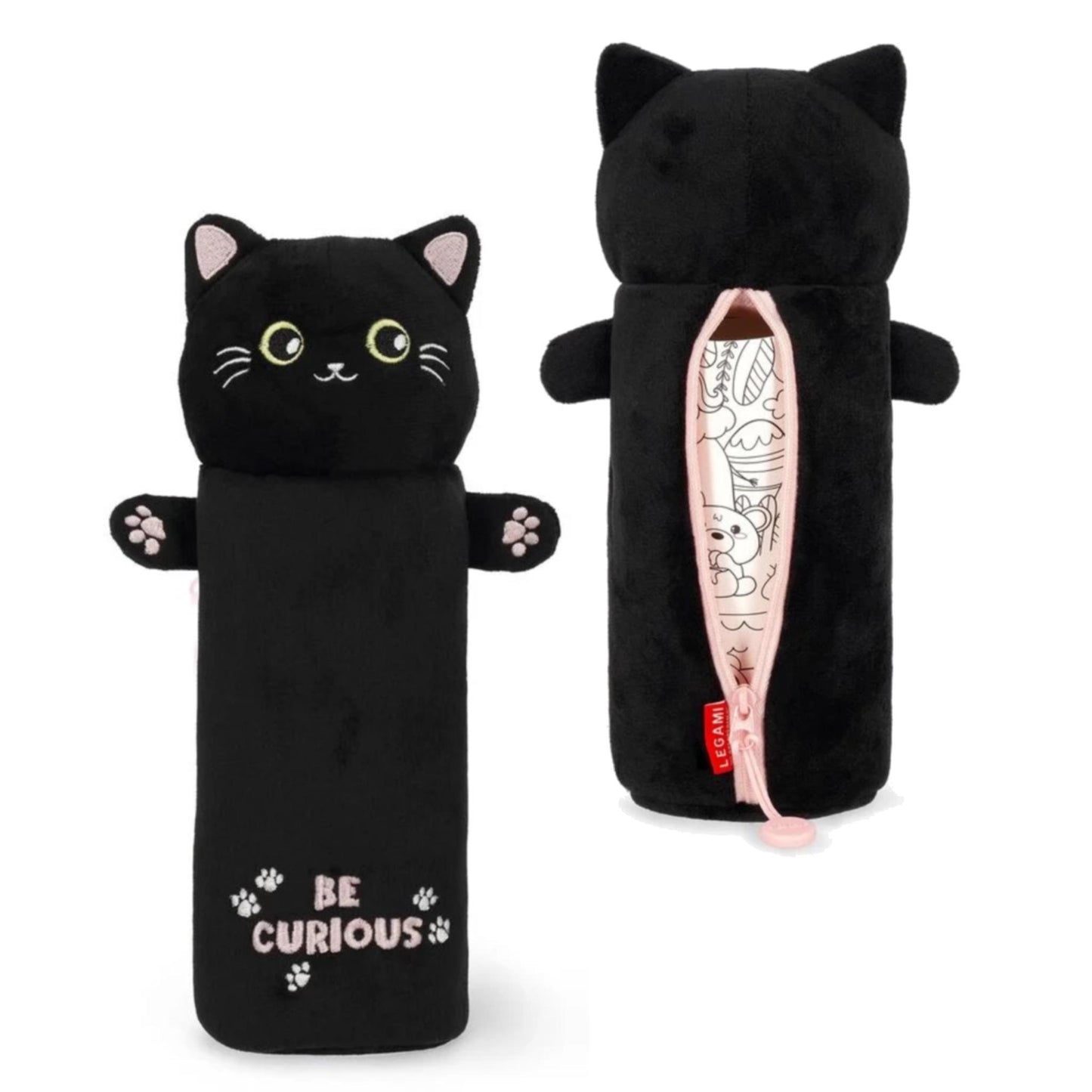 Legami Plush Pencil Case - Super Soft Cute Kawaii Stationery
