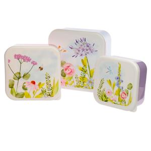 Set of 3 Lunch Box M/L/XL Botanical Gardens - BPA Free