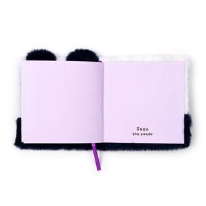Plush Animal Fluffies LINED Notebook 15cm - Shark, Octopus, Panda & Unicorn - Soft, Fluffy & Cute