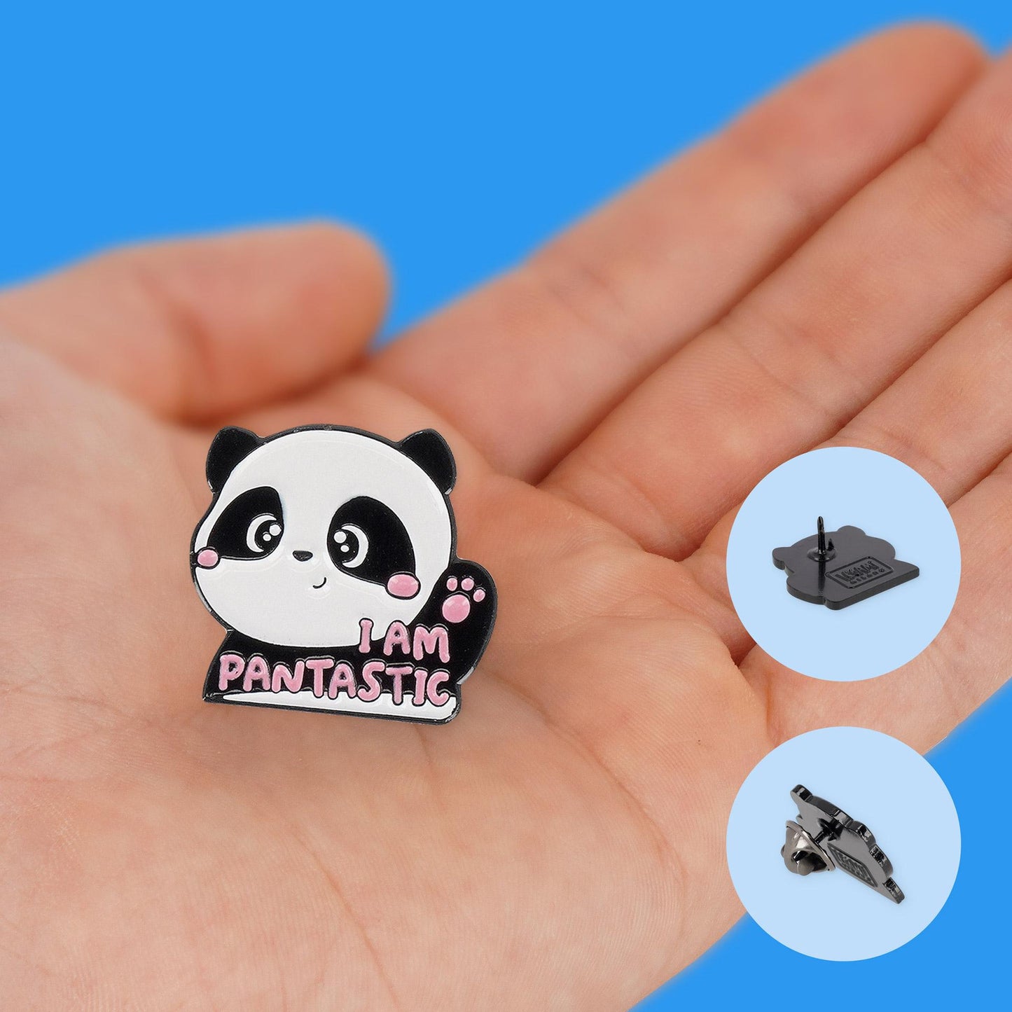 Legami Panda I Am Pantastic Cute Enamel Metal Pin