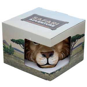 Lion Head Ceramic Shaped Mug