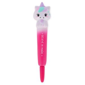 Legami Squishy Gel Pen With Blue Ink - Squeezies - Anti Stress Fidget Sensory - Kitty Cat Paw
