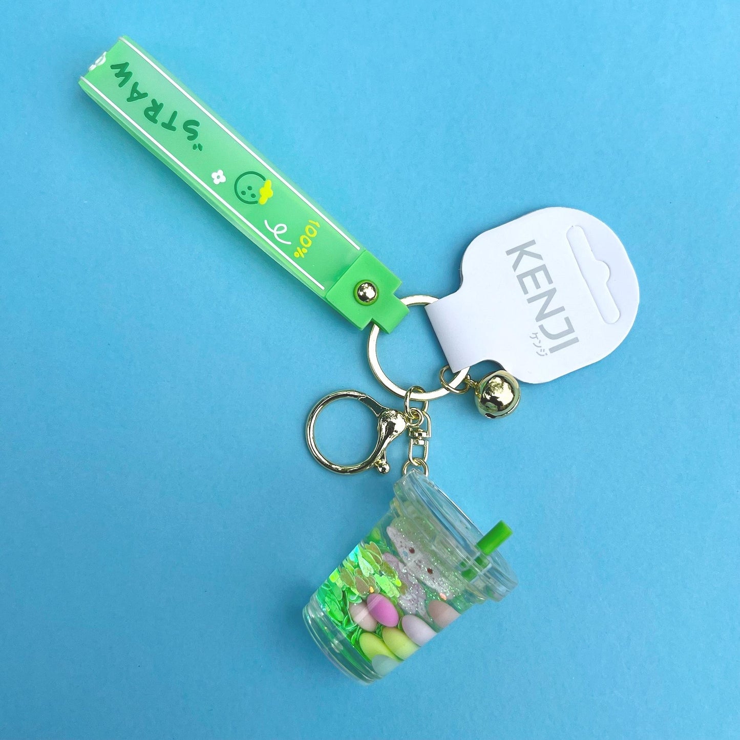 Kenji Bubble Tea Character Sensory Kawaii Keyring