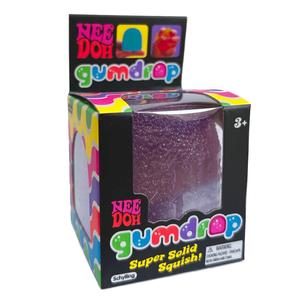 NeeDoh Gumdrop Squishie Fidget Toy Anti Stress Sensory ADHD - Textured squishy fidget toys, 4 assorted colours - Maltose Sugar Filling