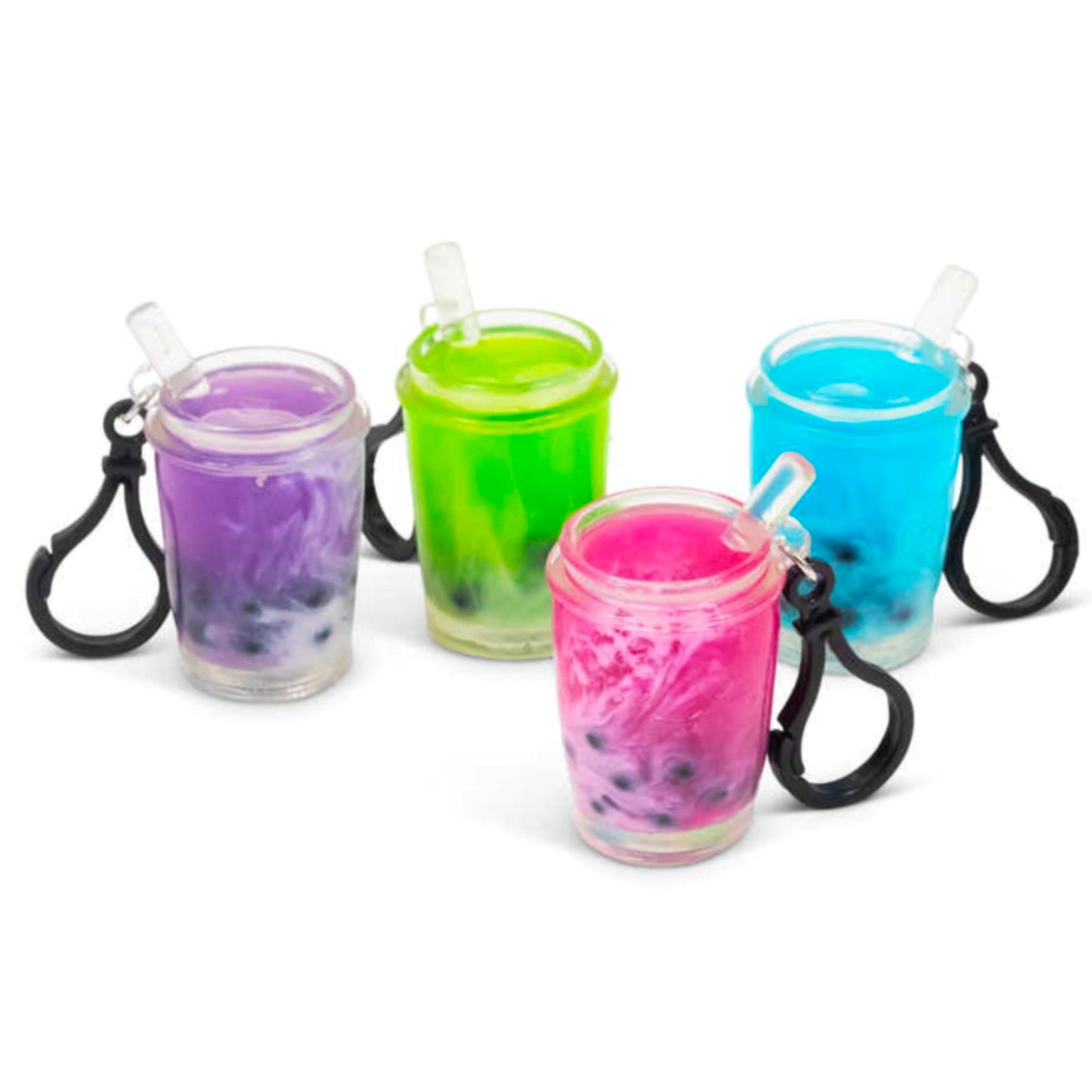 Scrunchems Bubble Tea Squishy Keychain Sensory Fidget Toy ADHD