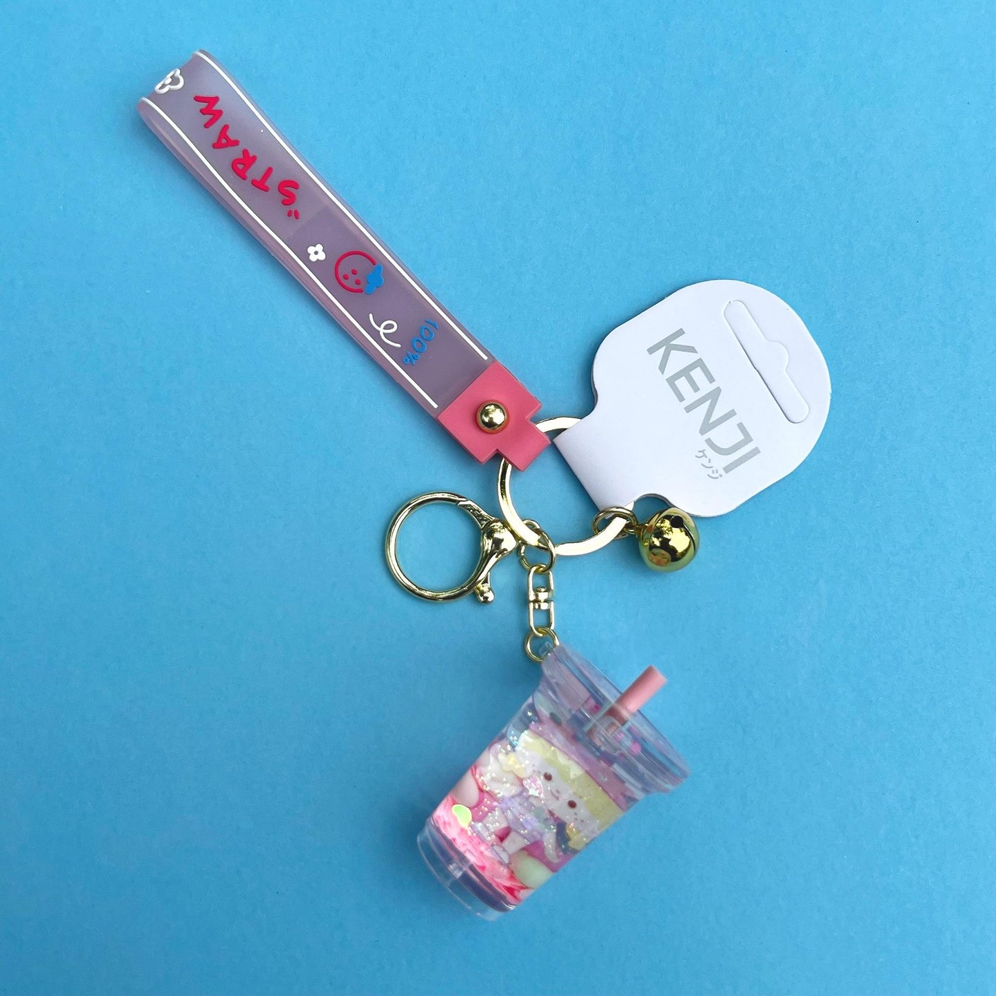 Kenji Bubble Tea Character Sensory Kawaii Keyring
