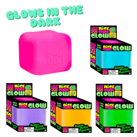 NeeDoh Nice Cube Glow In The Dark Sensory Fidget Toy