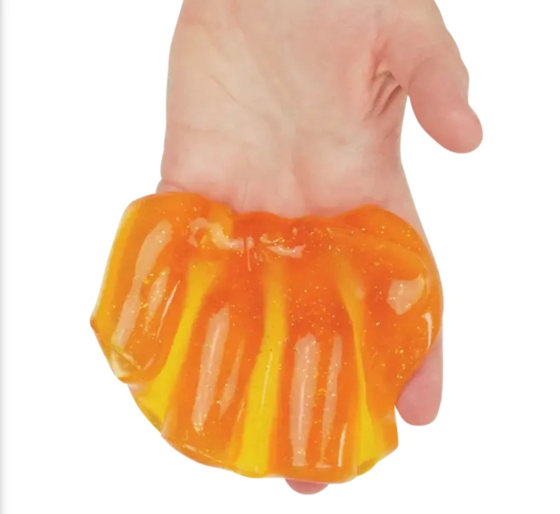 Crazy Aaron's Honey Drop Liquid Glass® Thinking Putty® – Golden Translucent Putty
