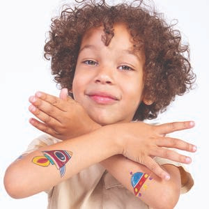 Rachel Ellen Designs Temporary Tattoos Set - Magical Unicorn, To the Moon, Fairy Friends - 3+ Years