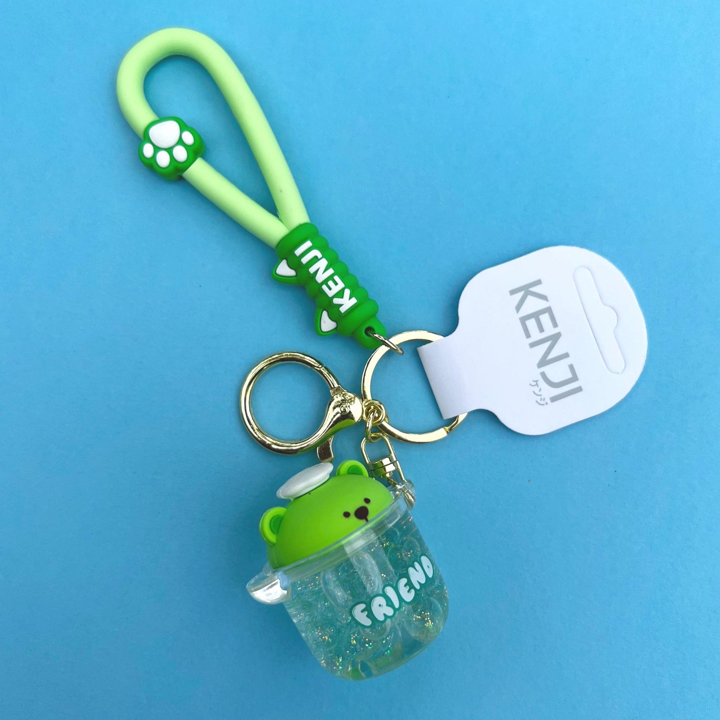 Kenji Mima Tumbler Friend Kawaii Keyring Keychain With Wristband - Collect Them All!