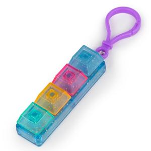 Glitter Clicker Keyboard Keychain Key Chain Key Ring Keyring Sensory Fidget Toy For Stress Relief