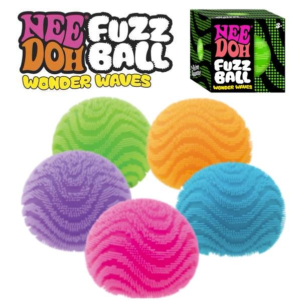NeeDoh Fuzz Ball Wonder Slow Rise Waves Sensory Fidget Toy