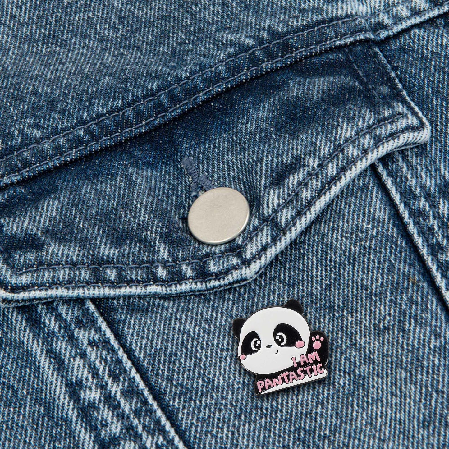 Legami Panda I Am Pantastic Cute Enamel Metal Pin