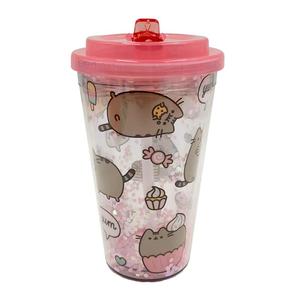 Pusheen Shatterproof Double Walled Cup & Straw Reusable Washable Tumbler