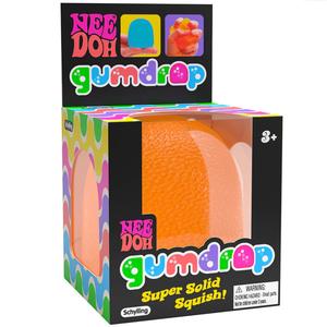NeeDoh Gumdrop Squishie Fidget Toy Anti Stress Sensory ADHD - Textured squishy fidget toys, 4 assorted colours - Maltose Sugar Filling