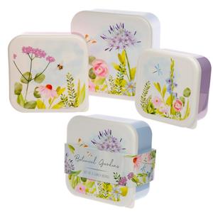 Set of 3 Lunch Box M/L/XL Botanical Gardens - BPA Free