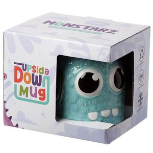 Ceramic Upside Down Mug - Animal Cute Mum Dad Gift For Him Her - Pug, Elephant, Dog, Monster (in Blue, Red, Orange, and Green), Cow, Panda, Polar Bear, Cat, Green Monster, Astronaut, Penguin,Tiger