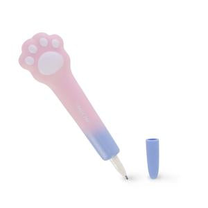 Legami Squishy Gel Pen With Blue Ink - Squeezies - Anti Stress Fidget Sensory - Kitty Cat Paw