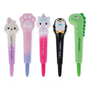 Legami Squishy Gel Pen With Blue Ink - Squeezies - Anti Stress Fidget Sensory - Kitty Cat Paw