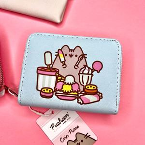 Pusheen Foodie Cat Zip Around Small Wallet Coin Purse