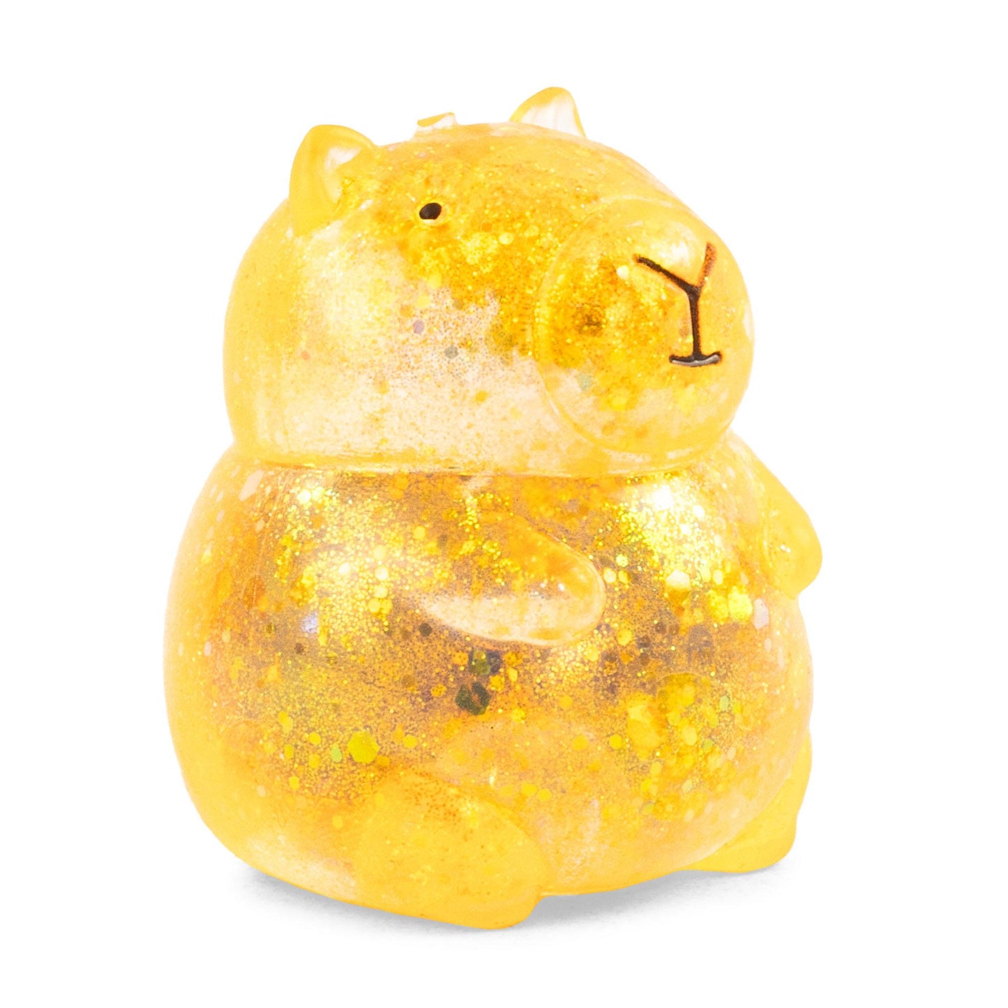 Sugar Filled Glitter Capybara Squishy Sensory Fidget Toy For Stress Relief & Focus