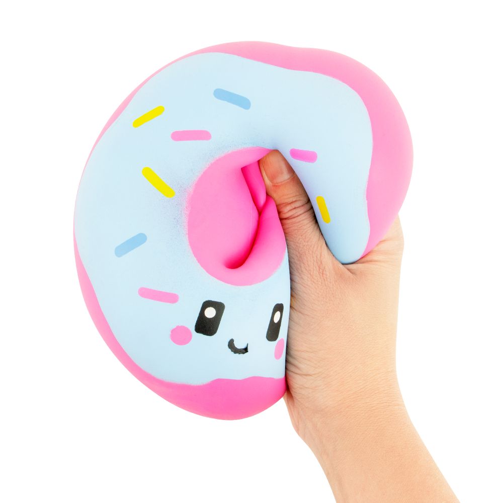 Big Squij Donut Slow-Rise Squishy Toy – Cute Sprinkle Sensory Fidget