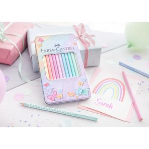 Faber Castell Sparkle Tin Pastel Colour Pencil Set