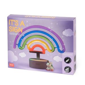 Legami Neon Effect Led Lamp Rainbow - It's a Sign