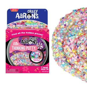 Crazy Aarons Thinking Putty 90g - Hide Inside: Find the Hidden Pieces - Mixed Emotions, Party Animals & Sweet Surprise
