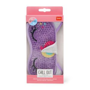 Legami Chill Out Gel Eye Mask – for Hot and Cold Therapy: Reusable and Adjustable: Panda or Unicorn Design
